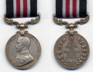 Military Medal WW1 for bravery in the field